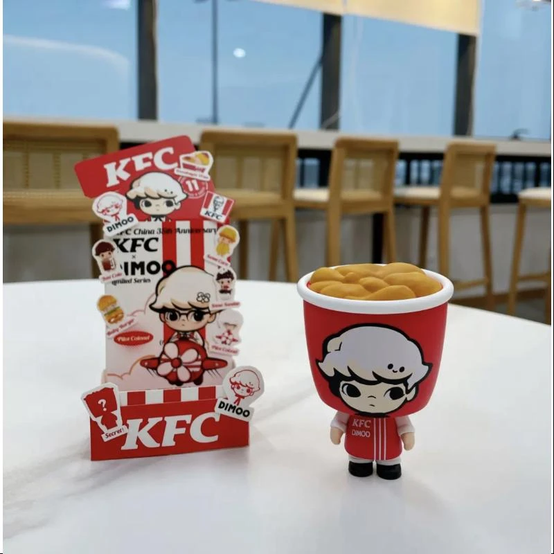 DIMOO Pop Mart DIMOO KFC China 35th Anniversary BUCKET Series Secret DIMOO Ace Fried Chicken (1/288) 3 DIMOO Pop Mart DIMOO KFC China 35th Anniversary BUCKET Series Secret DIMOO Ace Fried Chicken (1/288) - Image 3
